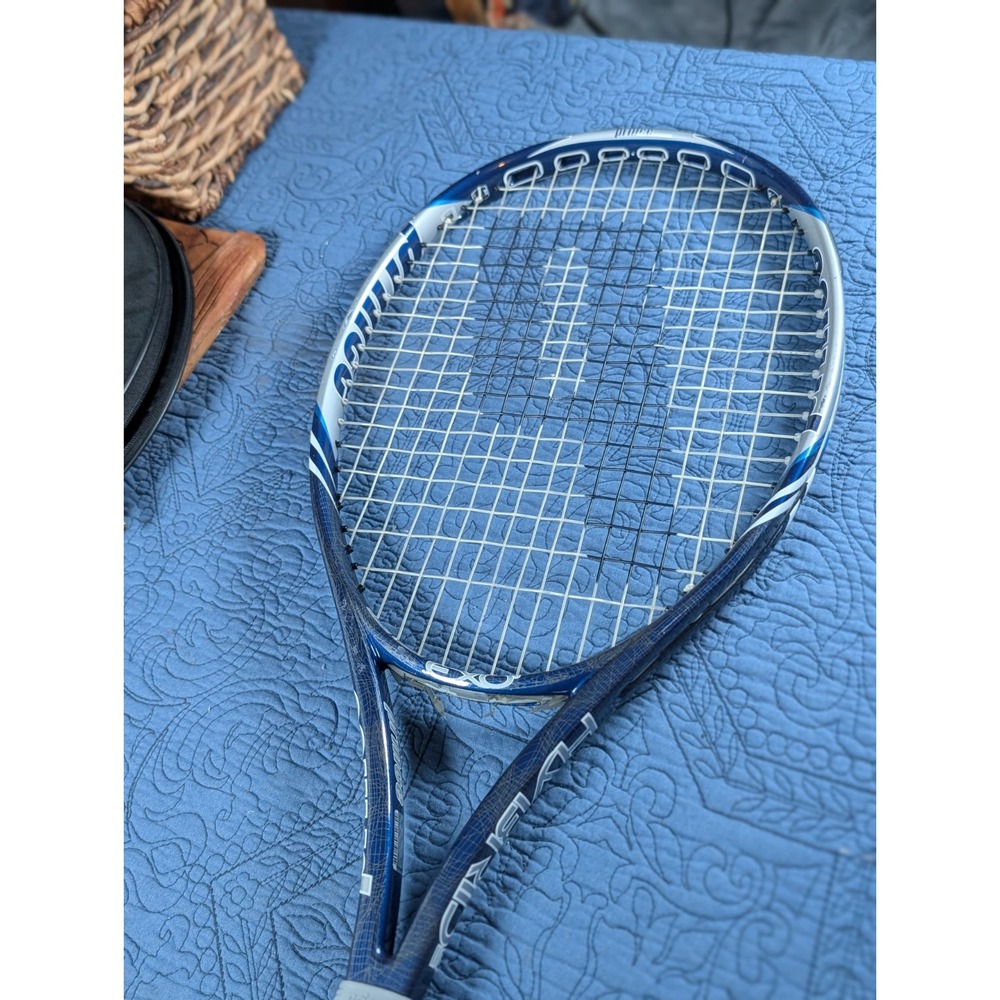 Prince O3 Hybrid 110 Oversize Tennis Racket With Matching Case Cover Blue Silver